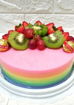 Foto resep Puding Rainbow