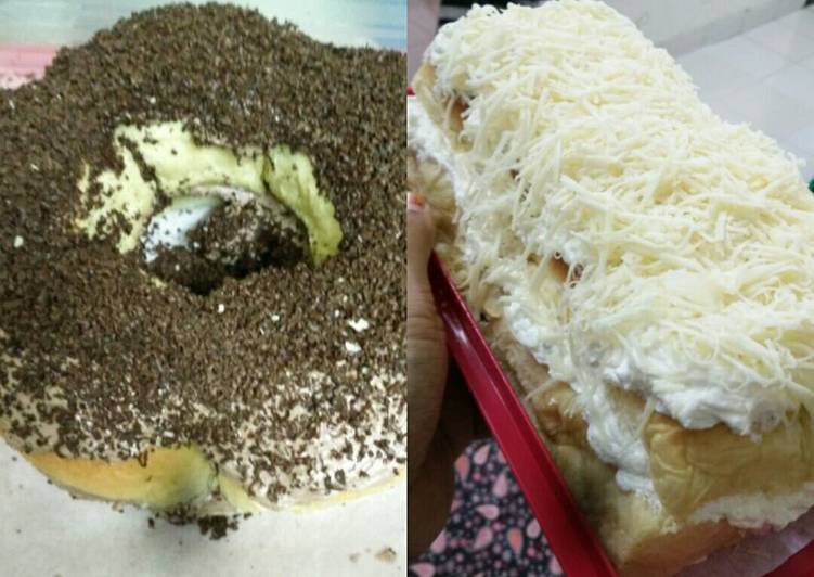 Cara Gampang Menyiapkan Roti krim cheese with krimchoco kekinian Anti Gagal