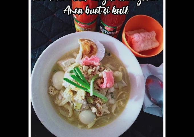 Mie seblak telor dengan kuah gurih aman buat si kecil