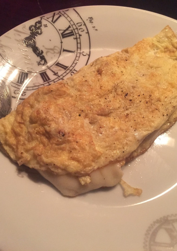 Una foto de Tortilla con beicon y queso