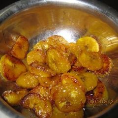 A picture of Ghee roasted Banana fry.