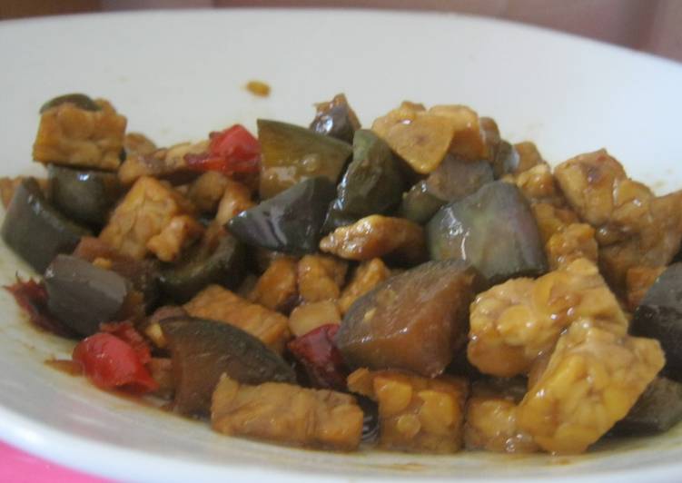 Tempe Terong Pedas Manis Simple