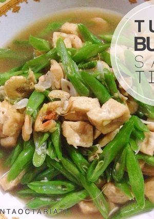Foto resep Buncis Tahu Udang Manis Tumis Saus Tiram