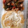 Nasi cumi asin pedas