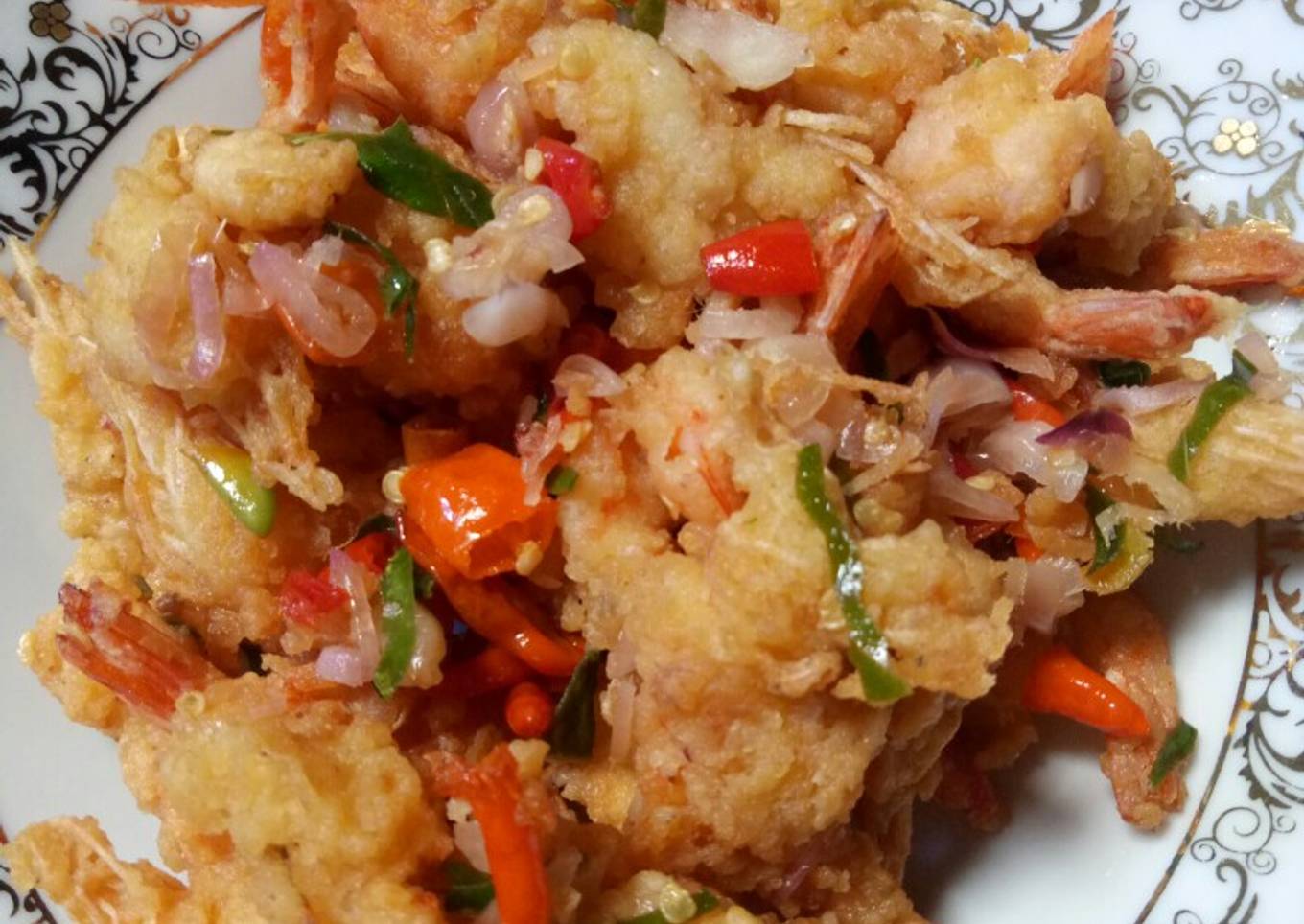 Udang goreng saus pedas