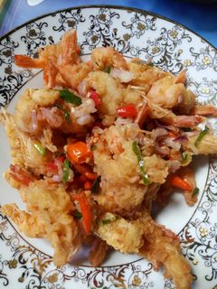 Foto resep Udang goreng tepung sambal matah