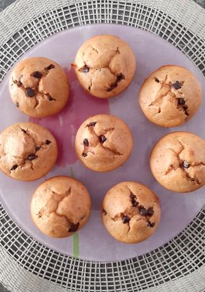 Une photo de Muffins au Beurre de Cacahuètes et Pép de Chocolat / Healthy