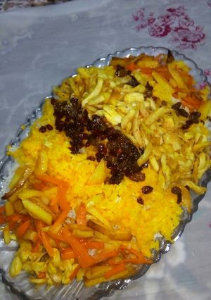 عکسی از دستور شیرین پلو