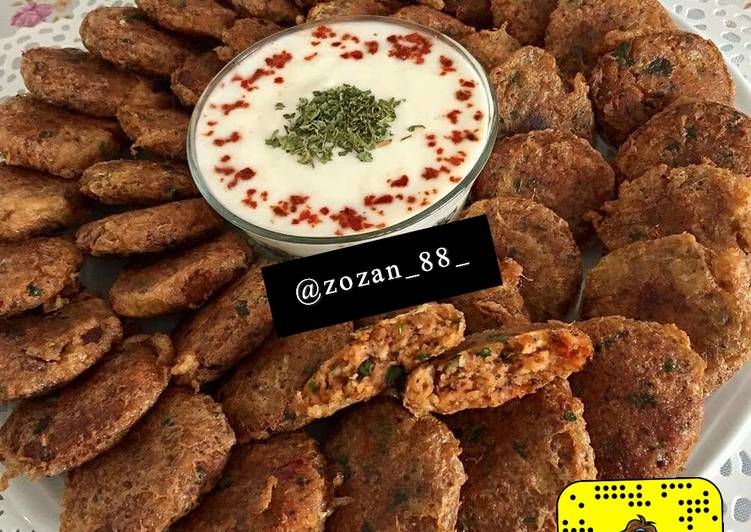 كفتة الدجاج بالبرغل التركيه