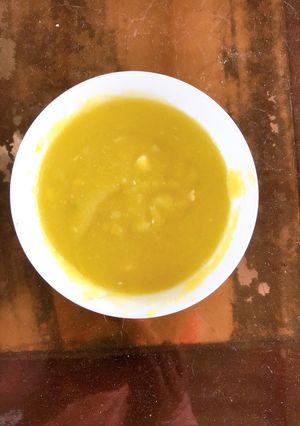 Hình của món Ăn dặm bé 7th: cháo bí đỏ pho mai.