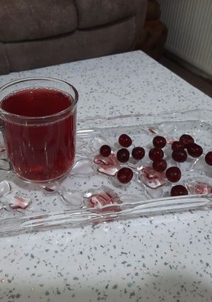 عکسی از دستور چای آلبالو