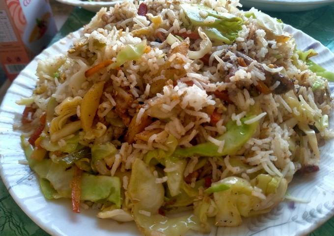 Steps to Make Super Quick Homemade Vegetable Fried Rice