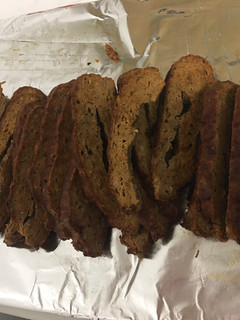A picture of Turkey Gyro meat.
