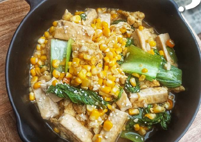 Langkah Mudah untuk Membuat Tahu dan Jagung Masak Pedas Gurih Anti Gagal