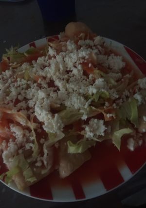 Una foto de Enfrijoladas