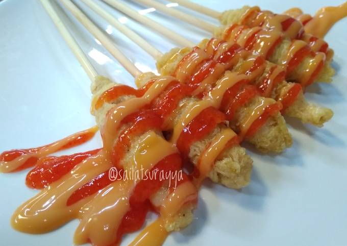 Sate Telur Gulung Keju