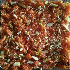 A picture of Carrot-Nut Halwa.