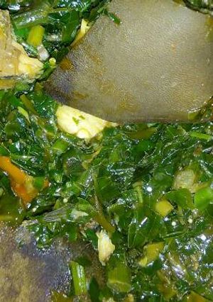 A picture of Vegetable soup.