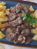 Ternera Strogonoff con vodka
