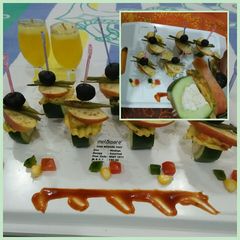 A picture of Tooth pick Party appetizer.
