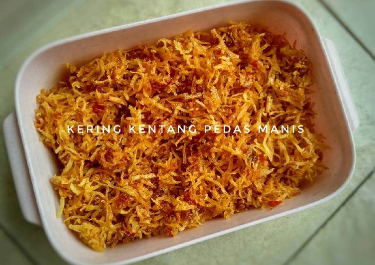 Resep Kering kentang pedas manis, Bikin Ngiler