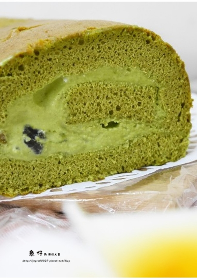 ☆抹茶珍珠戚風蛋糕捲☆ 的食譜成品照片
