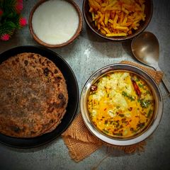 A picture of Vrat ke dahi aloo curry.