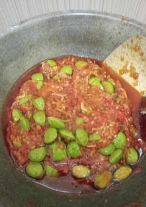 Foto resep Sambel Pete Teri Nasi