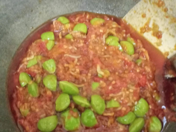 Easy Steps Make Recipes Sambel Pete Teri Nasi the Awesome  Really Delicious.