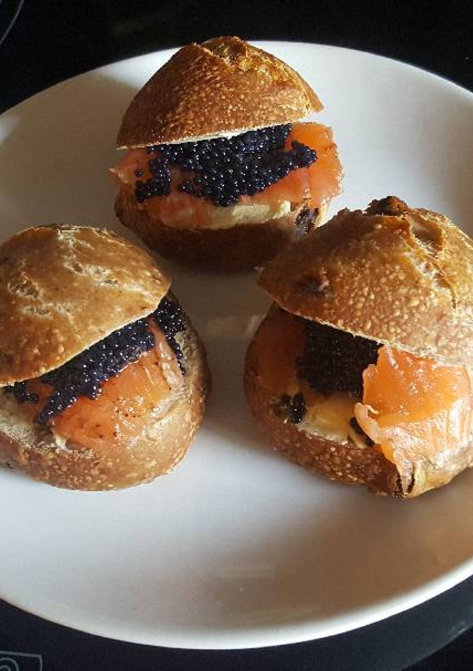 Una foto de Minis de salmón