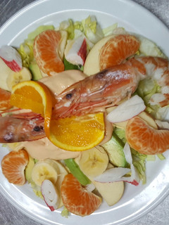Una foto de Ensalada tropical