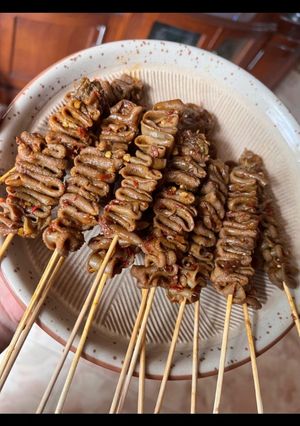 Foto resep Sate Usus Pedas Ala Angkringan