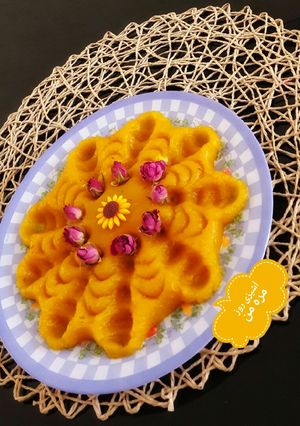 عکسی از دستور حلوای سیب زرد