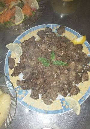 صورة لوصفة كبدة دجاج