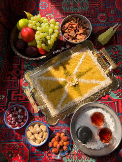 عکسی از دستور حلوای شیر