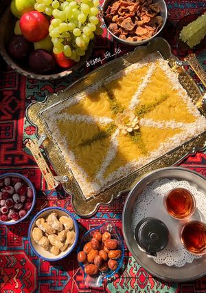 عکسی از دستور حلوای شیر