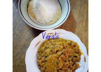 How to Cook Tasty Porridge beans with garri and milk
