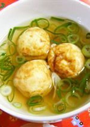A picture of Akashiyaki (Fluffy Octopus Dumplings).