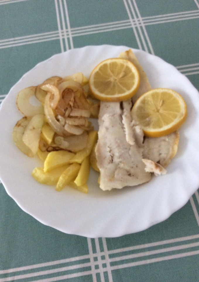 Una foto de Merluza al horno