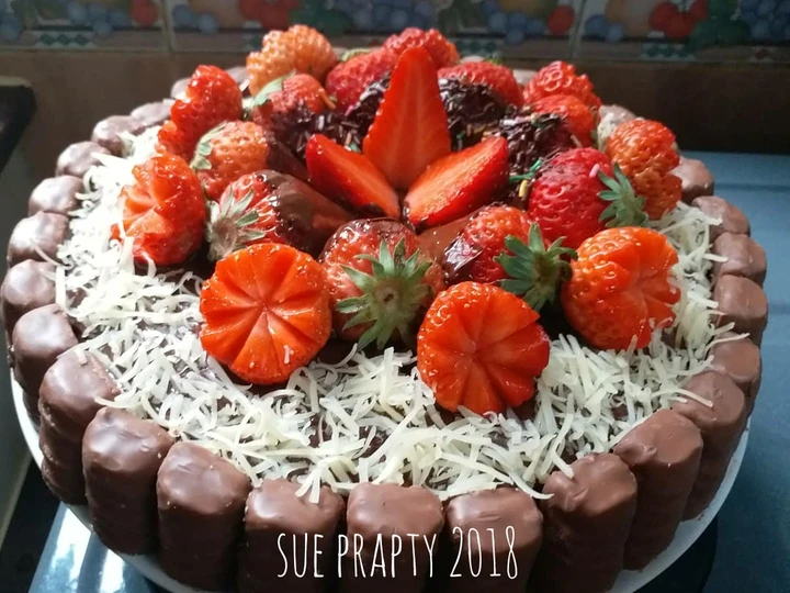 Cara Gampang Membuat Resep  Brownies chocolate (Birthday cake) yang Lezat Sekali, Menggugah Selera