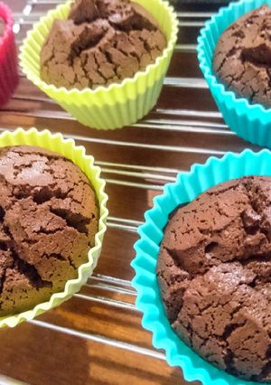 Une photo de Fondants au chocolat noir