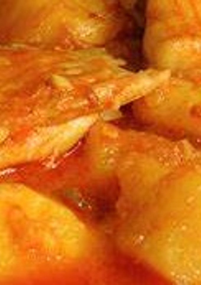 Una foto de Estofado de patatas con raya de mamá Luisa