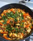 ÑOQUIS DE PAPA y AVENA Salsa Boloñesa/Verduras Salteadas