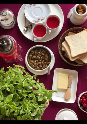 عکسی از دستور مربای توت سفید