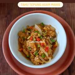 A picture of Tahu tepung asam manis.