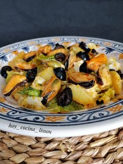 Una foto de Ensalada de patata y mejillones