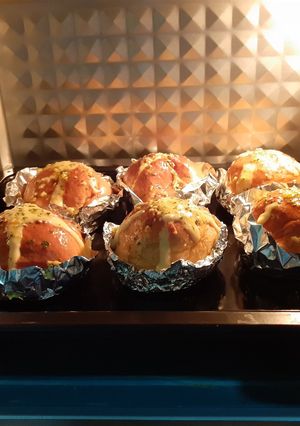 Foto resep Garlic cream cheese bread