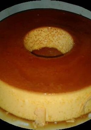 Una foto de Flan casero