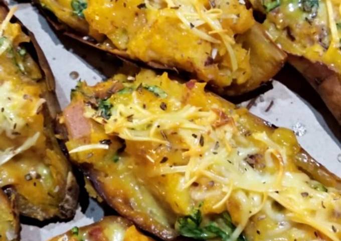 Sweet potatoes with cheese