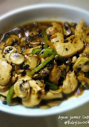 Foto resep Ayam jamur lada hitam
